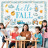 Faccito 70 Pcs Thanksgiving Bulletin Board Decorations Set, Hello Fall Cutouts, Blue Thanksgiving Cutouts, Watercolor