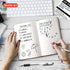 Shuttle Art 50 Pack Black Gel Pens, Fine Point 0.5mm Rollerball for Smooth Writing, Comfortable Grip for Office and