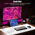Black and White Large Mouse Pad, Japanese Sea Wave White Desk Pad for Keyboard and Mouse, Non-Slip Rubber Edge