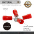 Conext Link 15 Crimp 4 Way X Ring Butt Connector Terminal Vinyl 22-18 16-14 12-10 Gauge AWG (18265)