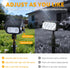 IP65Super 2 360 2 Pack Ollny Solar Lights Outdoor Waterproof Bright LED Lighting Modes Rotation Solar Spot Lights