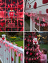 25FT G40 27 Bulbs, LED Outdoor Valentine's Day String Lights, Pink Valentine's Day Decorations Lights with Shatterproof