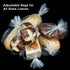 Bread Bags with Ties, 100 Clear Reusable Bags and 100 Ties for Homemade Bread and Bakery Loaf