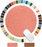 Round PU Leather Mouse Pad, Stitched Edge Micro-Fiber Base, Non-Slip Waterproof, 9 x 9 Inch (Pink)