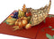 Lovepop Thanksgiving Pop-Up Card - 3D Holiday Greeting Card for Her and Him - Cornucopia 5" x 7"