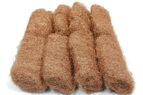 Rogue River Tools Bronze Wool Pads, 8pc Medium