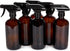 Vivaplex, 6 Large 16 oz Empty Amber Glass Spray Bottles with Black Trigger Sprayers