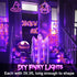 4 Pack 131.2Ft 400 8 Halloween Solar Fairy Lights LEDs Outdoor Twinkle Lights with Modes, Waterproof Silver Wire String