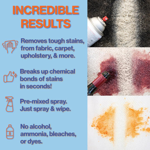 Whip-It All Natural Enzyme Cleaner Stain Fighting Kit, Professional Strength Stain Remover Spray