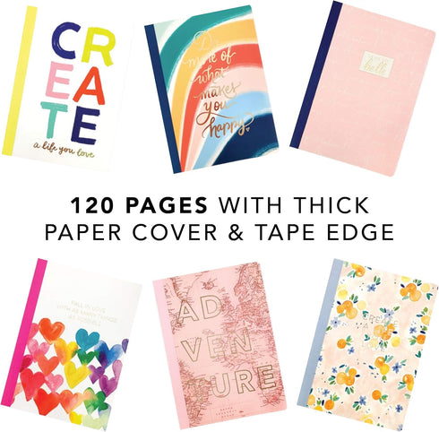 Graphique Happy Dotted Grid Notebook | 120 Pages | Premium Paper | Journal | Diary | Project Planner | 7.5” x 9.75”