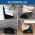 Everlasting Comfort Ergonomic Memory Foam Foot Rest, Teardrop Shaped Under Desk, 17 x 5 x 10 Inch (Black)