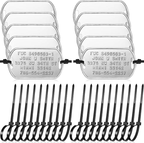 ElaraBerry 10 Pcs Blank Crab Trap Tags Stone Crab Pot Trap Sign with