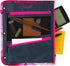 Five Star Pencil Pouch, Pen Case, Storage Organizer for School Supplies Earbuds Chargers Cables Makeup, 3-Pocket, Fits 3 Ring Binder, Navy/Pink (506420B-ECM) by Five Star