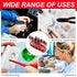 8 Groups Insulated Alligator Clips Electrical Test Leads, 1M Double-Ended Jumper Wires for Circuit Connection Experiment