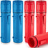 Zonon 4 Pcs 14 Inch Electrode Rod Storage Tube, Waterproof Welding Rod Holder for Canister (Red and Blue)