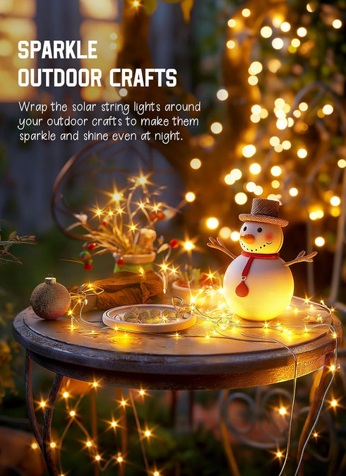 4 Packs 132Ft 400 Minetom Solar String Lights, Total LED Solar Fairy Lights, Waterproof Solar Lights for Outside Patio