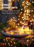 4 Packs 132Ft 400 Minetom Solar String Lights, Total LED Solar Fairy Lights, Waterproof Solar Lights for Outside Patio
