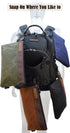 4PCS, 12" WELKINLAND Heavy-Duty Canvas Tool Pouch - Waxed Canvas Zipper Tool Pouch
