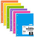 Mead Spiral Notebooks, 6 Pack, 1-Subject, College Ruled, 10-1/2" x 8”, 70 Sheets per Notebook, Assorted Colors