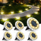 echosari 6 Pack Solar Ground Lights, Upgraded Solar Garden Lights Auto ON/Off