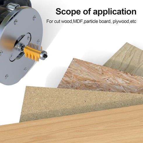 Professional Finger Joint Router Bit, 1/4" Shank Reversible Glue Joint Bit for Woodworking and DIY Projects