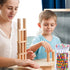 Kolewo4ever 48pcs HB Building Block Pencils, Translucent Multicolor Non-Sharpening Pencils for Exams, School, Office