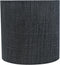 Aspen Creative 31193A Small Clip-On Drum Lamp Shade in Grey and Black, 5" Top