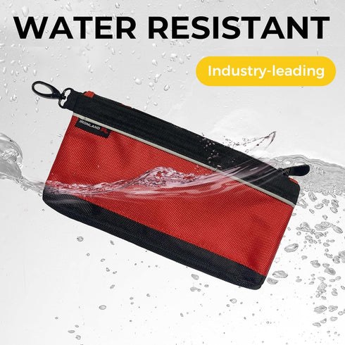 Small Tool Pouches with Zipper Small Tool Bags Waterproof 1680D Tool Pouch Bags for Men Multipurpose Tool Storage Organizer 4 Pack by IRONLAND
