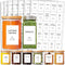 GPOVVIMX 191 Spice Jar Labels Preprinted Minimalist Stickers - White Waterproof Label -