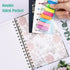 Spiral Notebook, 4 Pack A5 Lined Journal for Women, Hardcover with 2 Pockets, 160 Pages, 6.3" x 8.46"