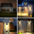 3 IP44 (2 Pack) AURAXY Motion Sensor Outdoor Lights with Optical Lens - Modes, Waterproof Solar Wall Light for Garden