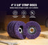 5PCS 4'' x 5/8'' Strip Discs Paint Stripper Wheel for Angle Grinder, Power Tools for Clean Paint Stripping