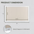 Bulletin Board Cork Board with Linen, 30" x 20" Wood Framed Decorations, Wall Mounted Fabric Picture Board