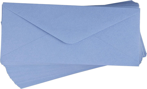 Juvale 96 Pack Business Envelopes #10 in Bulk for Letter Mailing, Light Blue, 4 1/8 x 9 1/2 Inches