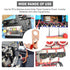 TKDMR 20pcs 1/0 AWG-3/8" Battery Lugs, Heavy Duty Copper Wire Lugs, Tubular Ring Terminals with 3:1 Heat Shrink Tubing