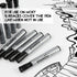 cloudriver Permanent Markers, 96 Count Black Permanent Marker Bulk Set, Chisel Tip, Quick Drying Ink
