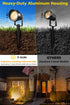 3000K 2 Pack T-SUN Dusk to Dawn Outdoor Lighting, Flag Spot Lights with Photocell Auto On/Off, Waterproof Warm White