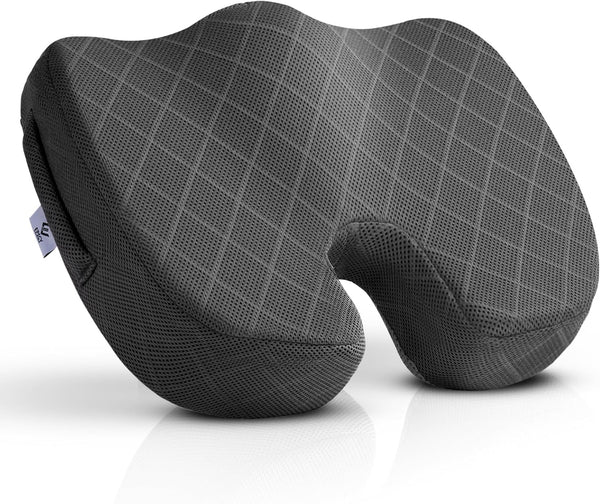 EPSCY Memory Foam U-Shaped Cushion for Coccyx, Hemorrhoid, Sciatica & Tailbone Pain
