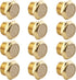 12 Pcs Pneumatic Sintered Brass Air Muffler Silencer, 1/4 NPT Male Air Silencer Fitting