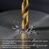 HARFINGTON 2pcs Twist Drill Bits - 5.8mm Titanium Coated HSS-E M42 High Speed Steel for Stainless Steel