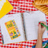 ban.do Food Theme Sticky Tab Notes, Novelty Page Flags for Annotating, Picnic Set