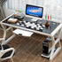 Non-Slip Desk Pad, Checkered Waterproof PU Leather Desk Protector, Large Blotter for Work/Home/Decor (31.5"x12", White)