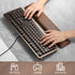 GLENCREAG Ergonomic Keyboard Wrist Rest - PU Leather Cushioned Support for Typing & Gaming, Comfortable Contoured