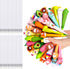 SAIWEILAI ONLINE 72 Pieces Cute Kawaii Pens Set, 36 Animal Fruit Shaped Squishy Pens with 36 Replacement Refills