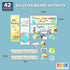 Bulletin Board Borders and Cutouts, Travel Theme Classroom Decor (42 Pieces)