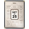 25 Restaurant Menu Covers 8.5'' x 11'', Double Stitched Single Pocket Menu