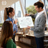 SCRIBBLEDO 3 Point Perspective Grid 11”x14” Large Graph Dry Erase Board Double-Sided White Board Drawing Grid Lines Graphing Charts Whiteboard for Home School Classroom Teachers and Students by Scribbledo