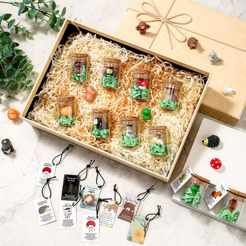 50 Set Fumete Employee Appreciation Gift for Coworker End of Year Teacher Nurse Funny Resin Animal Mental Health Stress