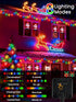 2-Pack 100 64FT 8 Multicolor Solar String Lights Outdoor, Total LED Crystal Globe Solar Powered Lights for Outside