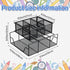 Duraaamo 11.25 12.5 Inch, Black Team Material Metal Caddy x Classroom Table Storage Caddy, Teacher Supply Storage